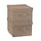 Household Essentials Fabric Storage Bin with Lid, 2ct.